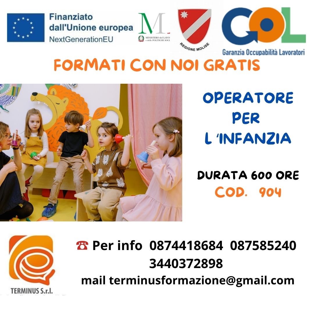 Corso Operatore per l'Infanzia- Gol Molise CUP D34D26000940006 - SINCRONE