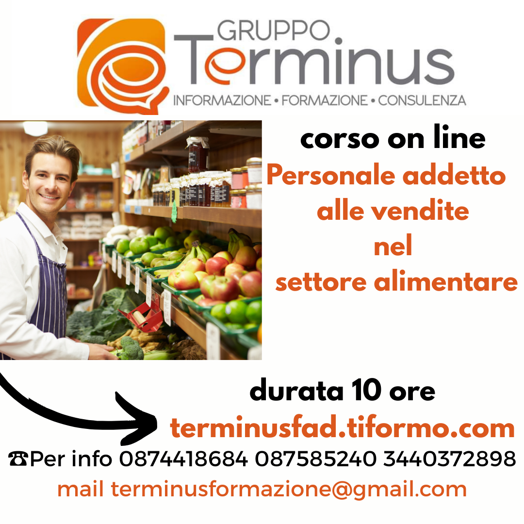 PERSONALE ADDETTO ALLE VENDITE NEL SETTORE ALIMENTARE