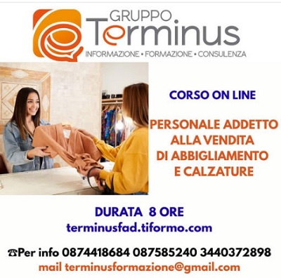 PERSONALE ADDETTO ALLA VENDITA DI ABBIGLIAMENTO E CALZATURE